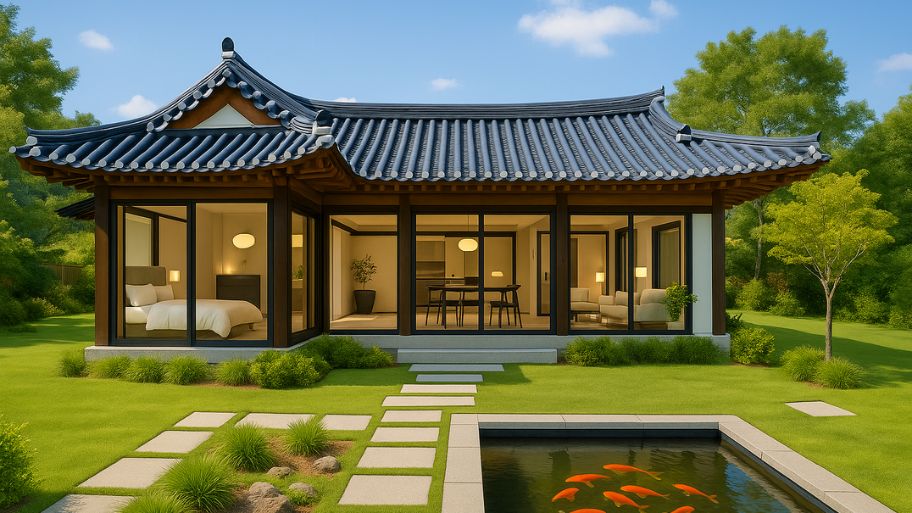 Mẫu nhà nghỉ dưỡng kiểu Hàn Quốc