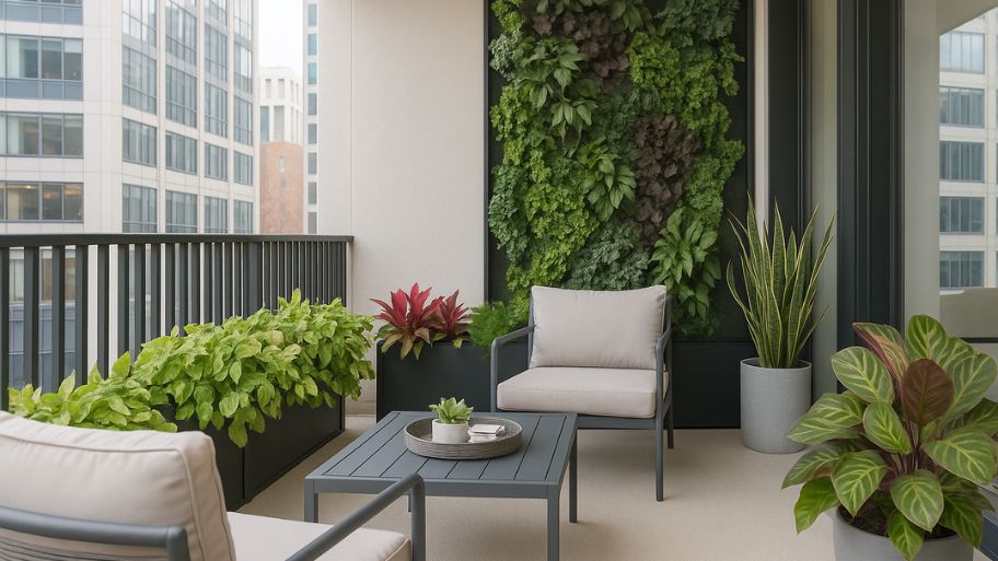 Mẫu nhà ống 3 tầng hiện đại kết hợp tường cây xanh