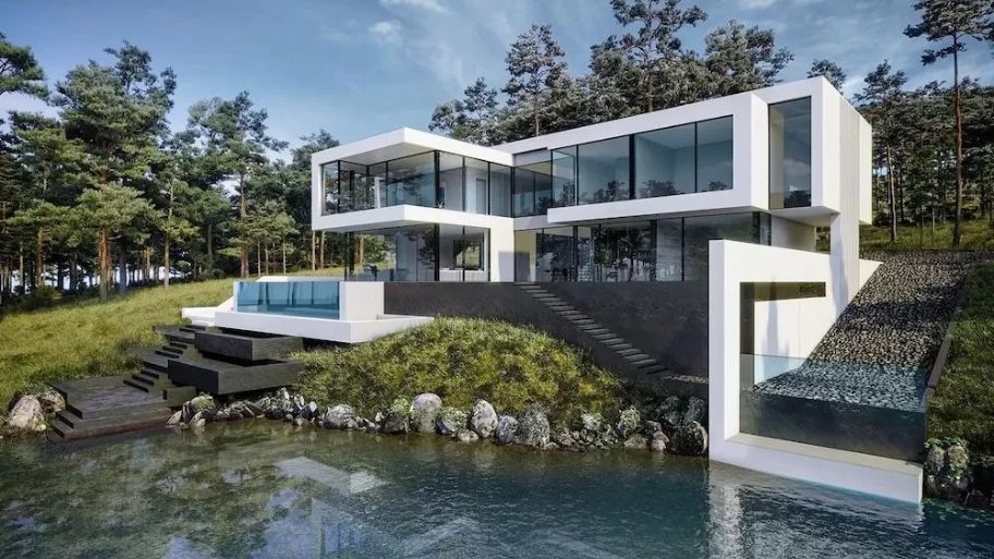 Khám phá 4 mẫu thiết kế nhà trên đồi dốc giúp tận dụng địa hình thành lợi thế Mẫu nhà vườn trên đồi phong cách Tropical