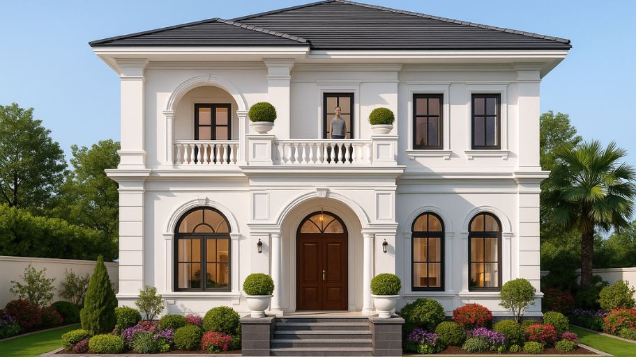 Mẫu thiết kế nhà 2 tầng sang trọng