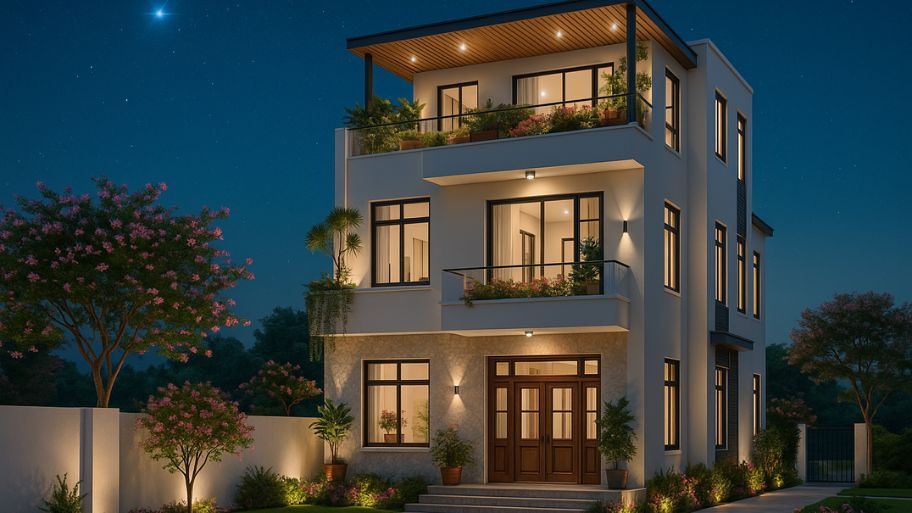 Mẫu thiết kế nhà 3 tầng tối ưu không gian