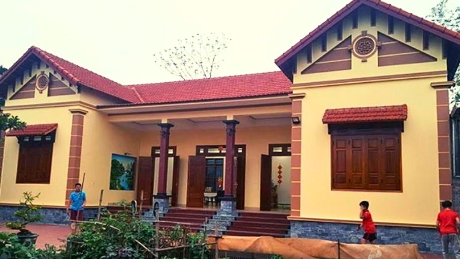 Mẫu thiết kế nhà 5 gian 2 chái đầy đủ tiện nghi