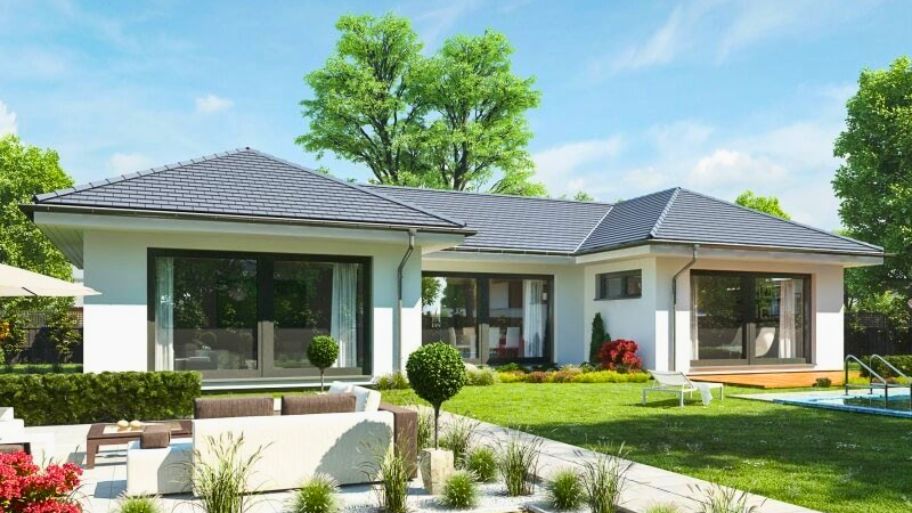 Mẫu thiết kế nhà 5 gian dáng chữ U