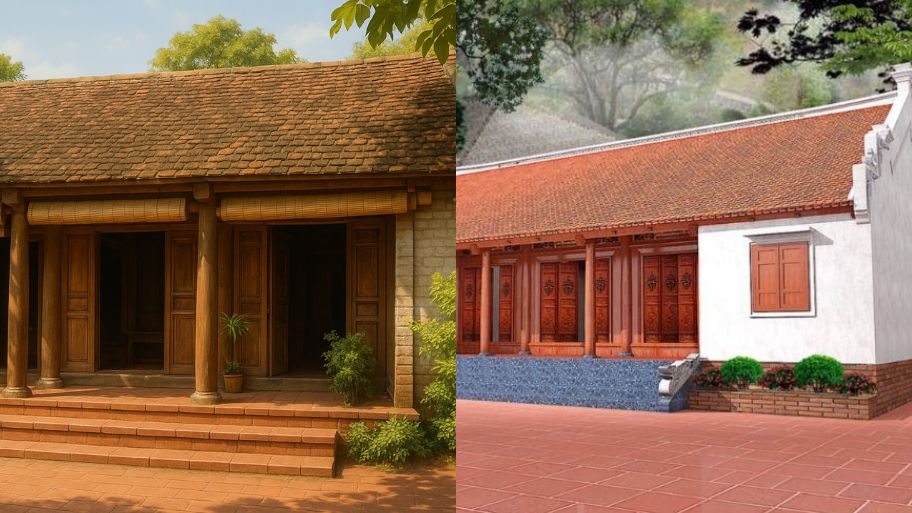 Sự khác biệt cơ bản ở kiến trúc thiết kế nhà kiểu xưa ở xưa và nay