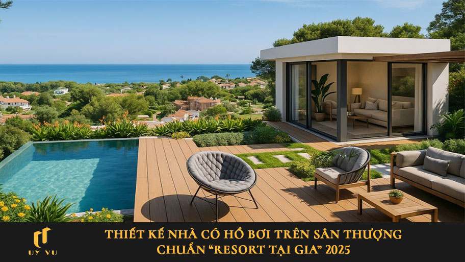 Chuẩn “resort tại gia” với những mẫu thiết kế nhà có hồ bơi trên sân thượng Thiết kế nhà có hồ bơi trên sân thượng