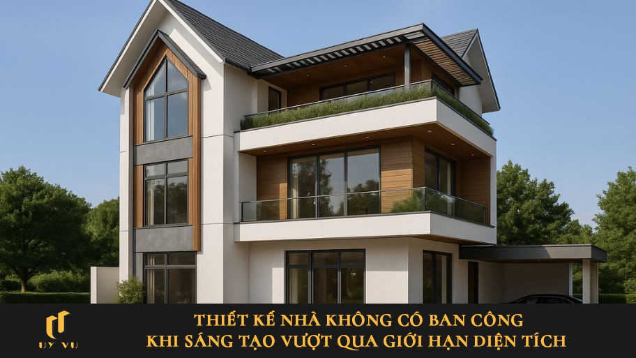 Sáng tạo thiết kế nhà không có ban công cho nhà diện tích khiêm tốn Thiết kế nhà không có ban công