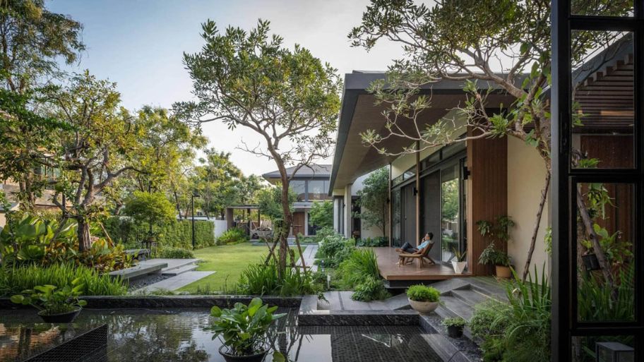 Thiết kế nhà kiểu Nhật có sân vườn gần gũi với thiên nhiên