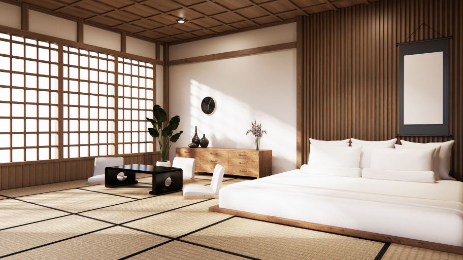 Thiết kế nhà kiểu Nhật sử dụng các tông màu đơn sắc