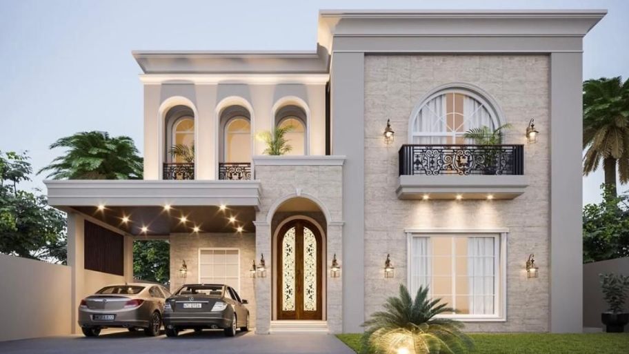  Thiết kế nhà kiểu Pháp đều tuân theo nguyên tắc cân bằng hoặc đối xứng