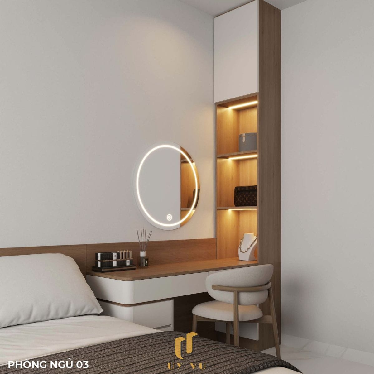 Nhà phố hiện đại - Khoảng sống mở, chạm đến sự thư thái mỗi ngày Phòng ngủ 03 tiện nghi nhà dì Hà
