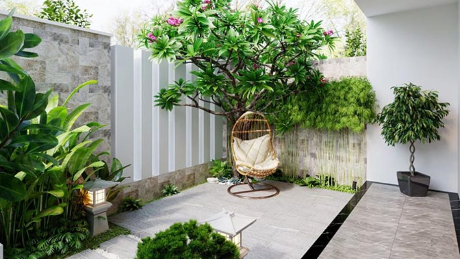 Điểm danh top 5 mẫu thiết kế tiểu cảnh trước nhà đẹp mê ly Cân nhắc bố cục tiểu cảnh phù hợp với diện tích