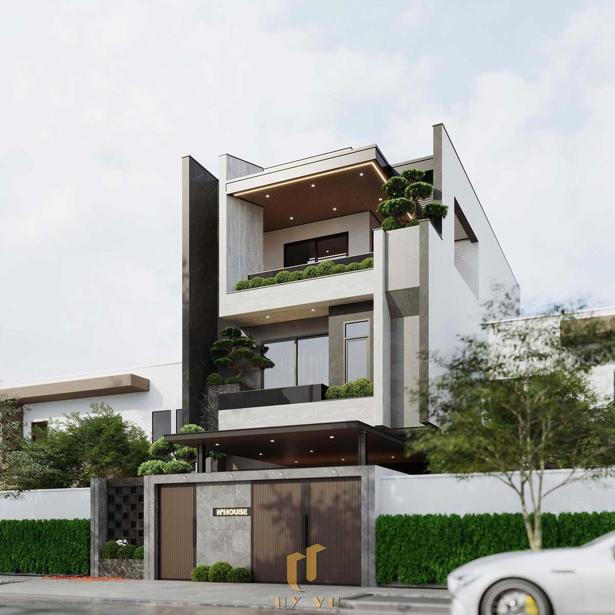 Nhà Chị Xuân Đà Nẵng | Hiện Đại, Tinh Tế Và Đầy Cảm Xúc Mặt tiền nhà chị Xuân Đà Nẵng