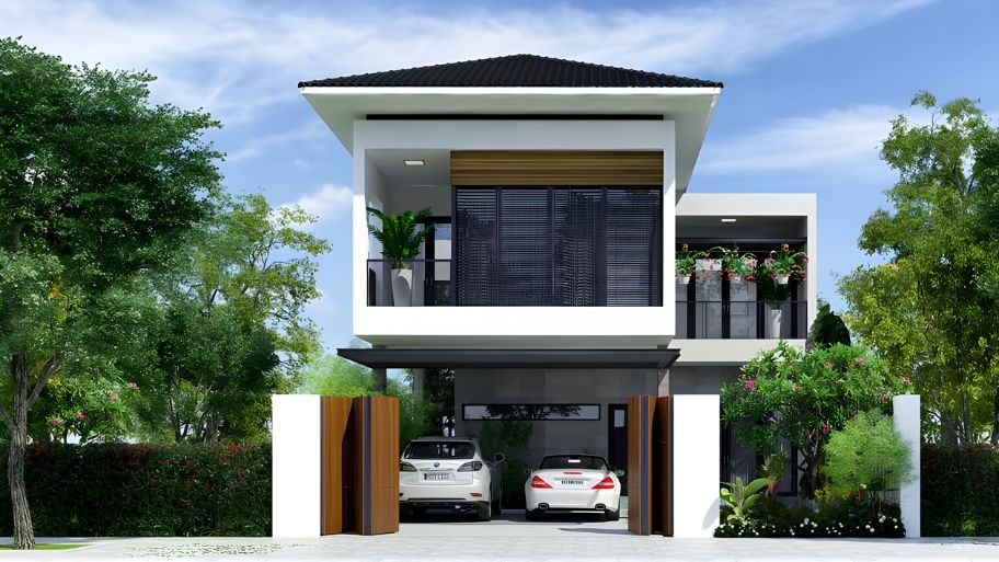 Gợi ý 6 mẫu thiết kế nhà để xe ô tô hiện đại và tối ưu diện tích Lựa chọn vị trí thiết kế nhà có gara