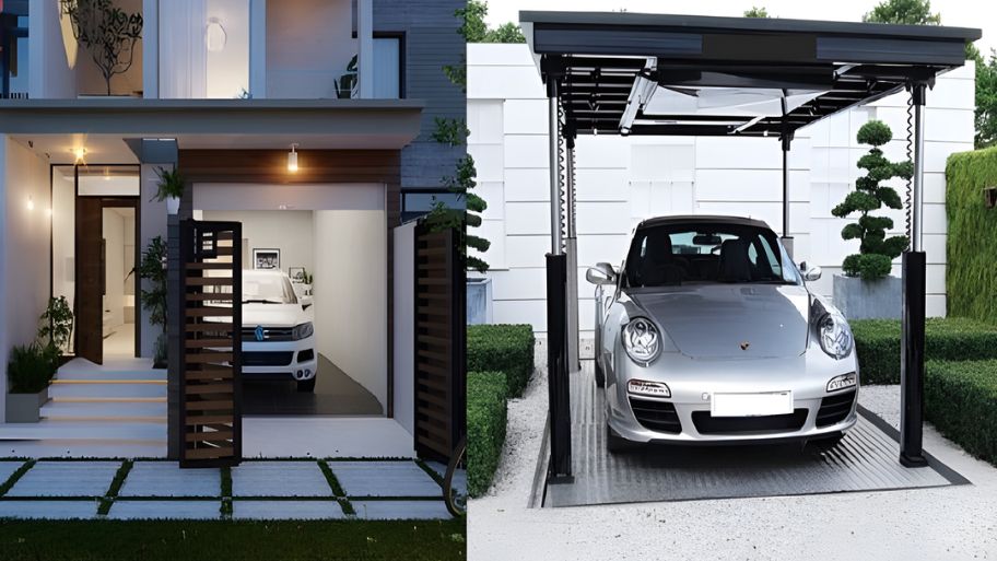 Gợi ý 6 mẫu thiết kế nhà để xe ô tô hiện đại và tối ưu diện tích Mẫu nhà 3 tầng có gara ô tô đảm bảo an toàn