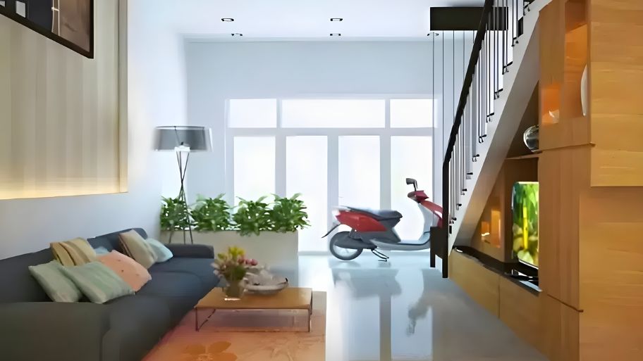 Top 5+ ý tưởng thiết kế nhà để xe máy phù hợp với không gian sống Tận dụng tầng 1 để thiết kế nhà để xe máy