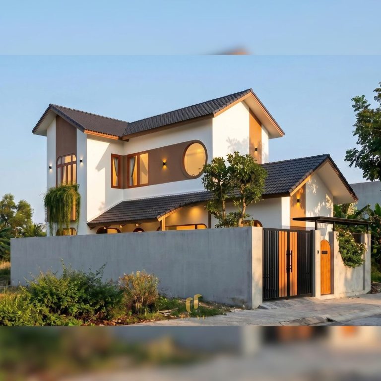 Thiết kế mặt tiền nhà anh Din