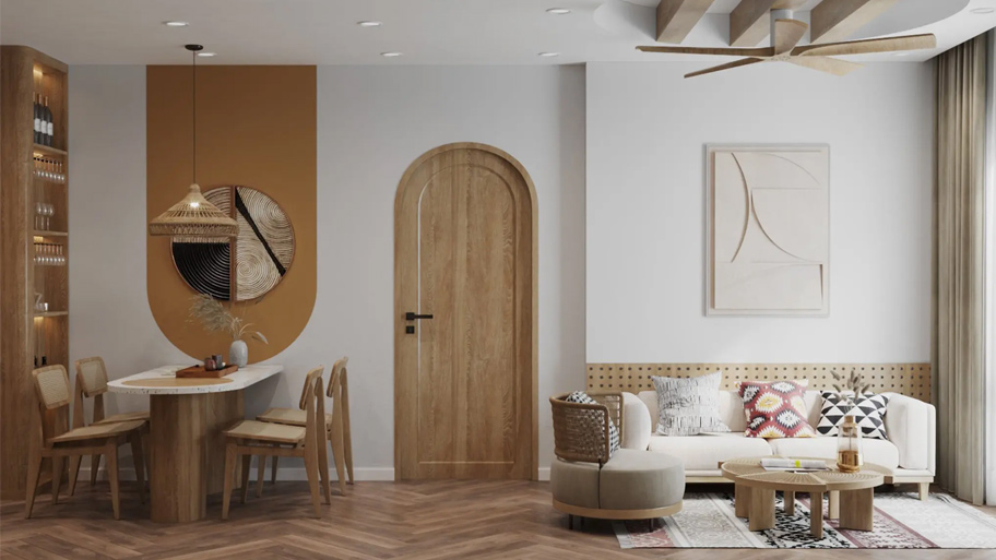 Đặc trưng nổi bật của phong khách phong cách Wabi Sabi