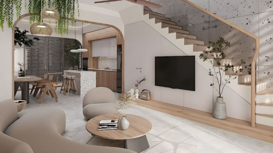 Gợi ý vị trí thiết kế cầu thang giữa nhà đẹp và hợp phong thủy