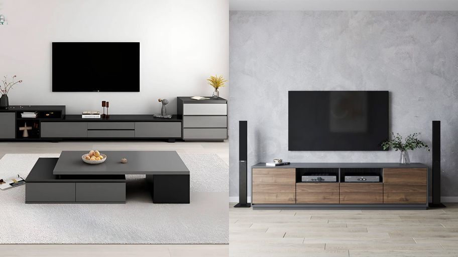 Kệ tivi dạng đứng sát sàn