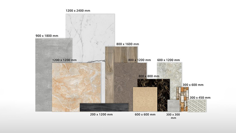 Kinh nghiệm chọn gạch ốp tường phòng khách đẹp và bền theo thời gian Kích thước gạch ốp tường