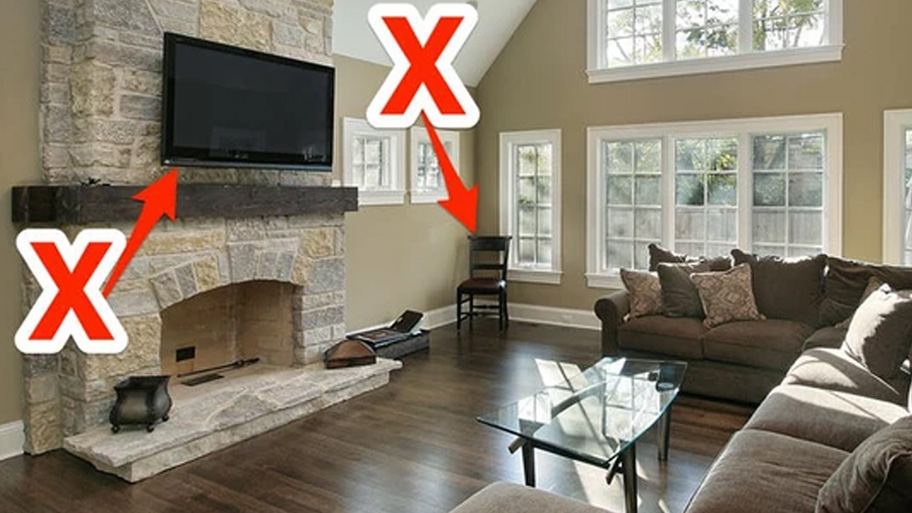 Kinh nghiệm thiết kế phòng khách đẹp & tối ưu không gian từ A–Z Lỗi thường gặp khi thiết kế phong khách