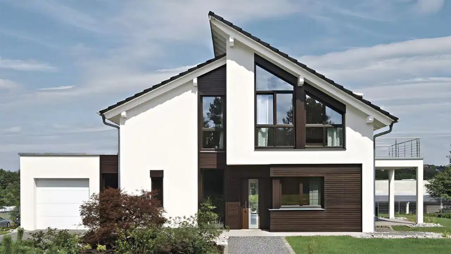 Mẫu nhà mái lệch hiện đại mang nét đẹp thời thượng