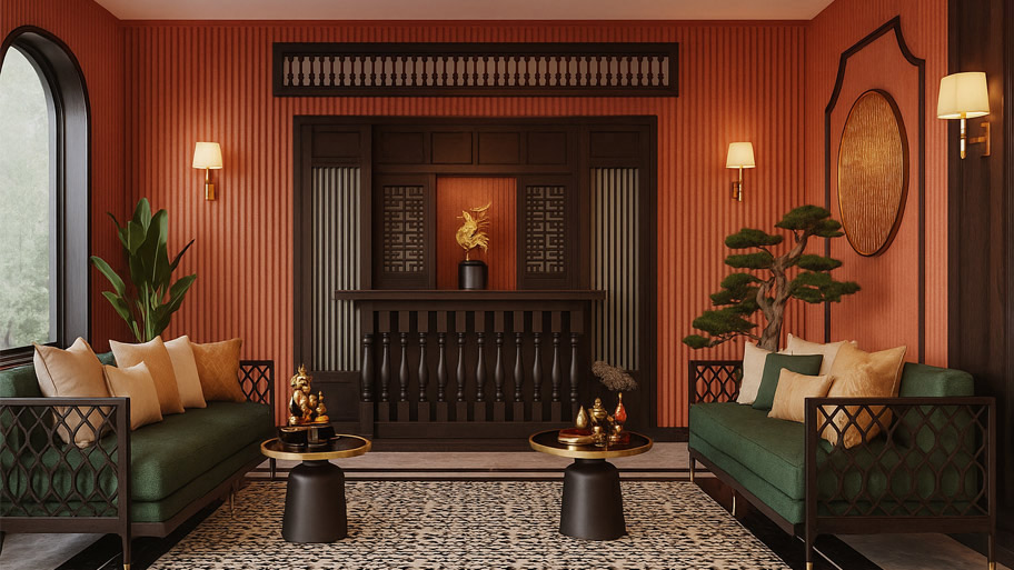 Màu sắc phù hợp với phong cách phong cách Indochine