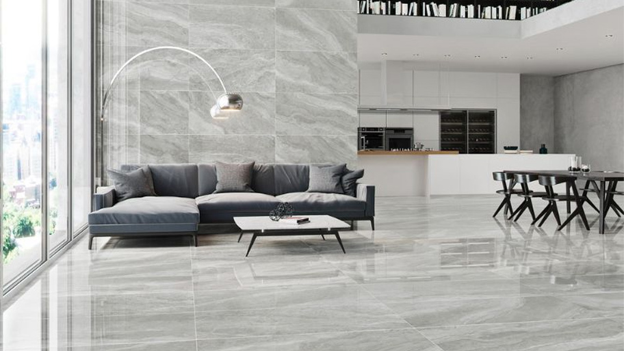 Kinh nghiệm chọn gạch ốp tường phòng khách đẹp và bền theo thời gian Màu sắc trung tính gạch ốp tường