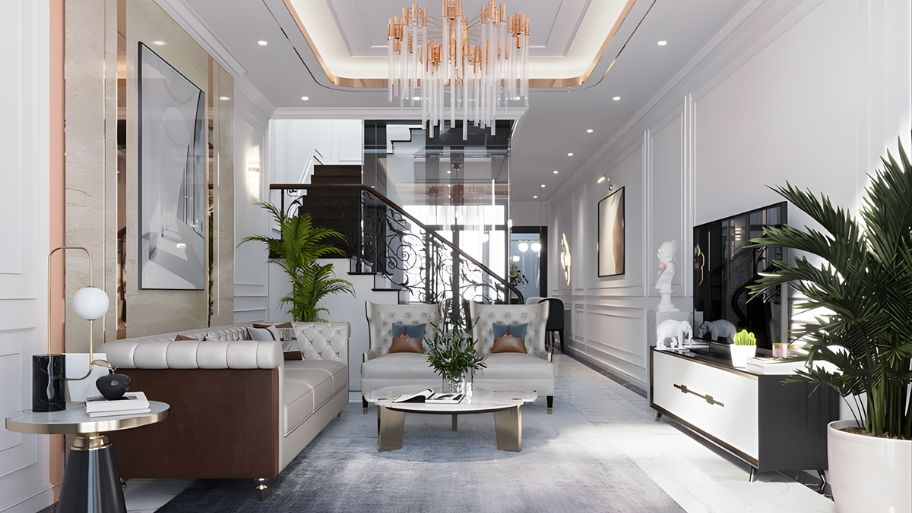 Quy trình thiết kế nội thất nhà ống 4 tầng