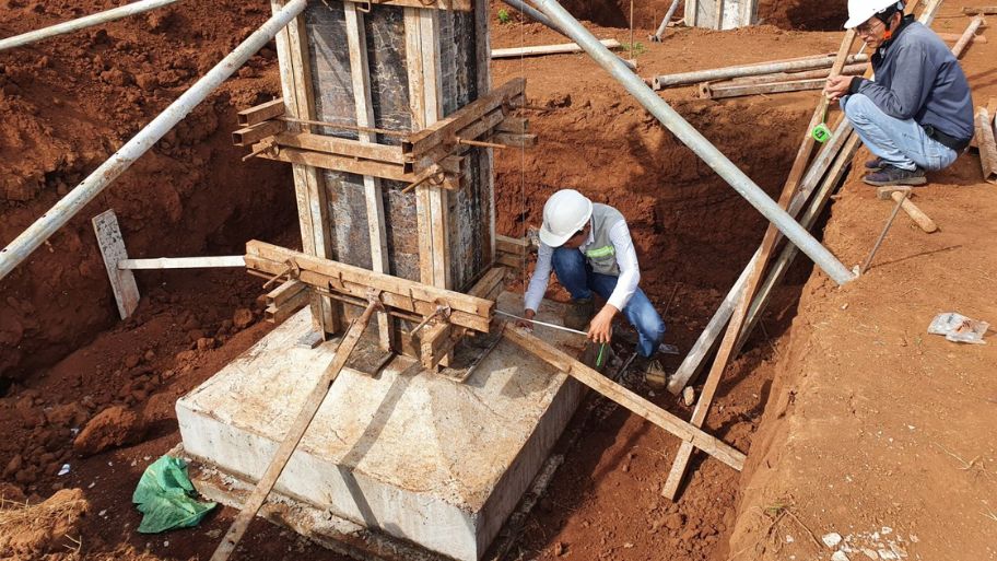 Quy trình xây móng đơn đúng tiêu chuẩn