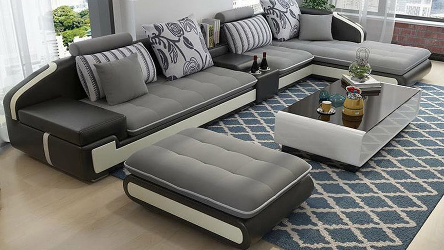 Sofa phòng khách bằng vải