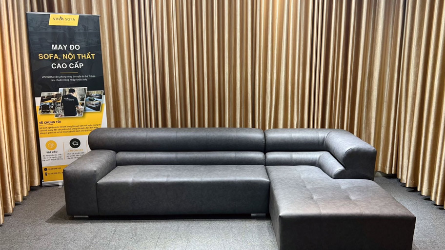 Sofa phòng khách bọc da PU