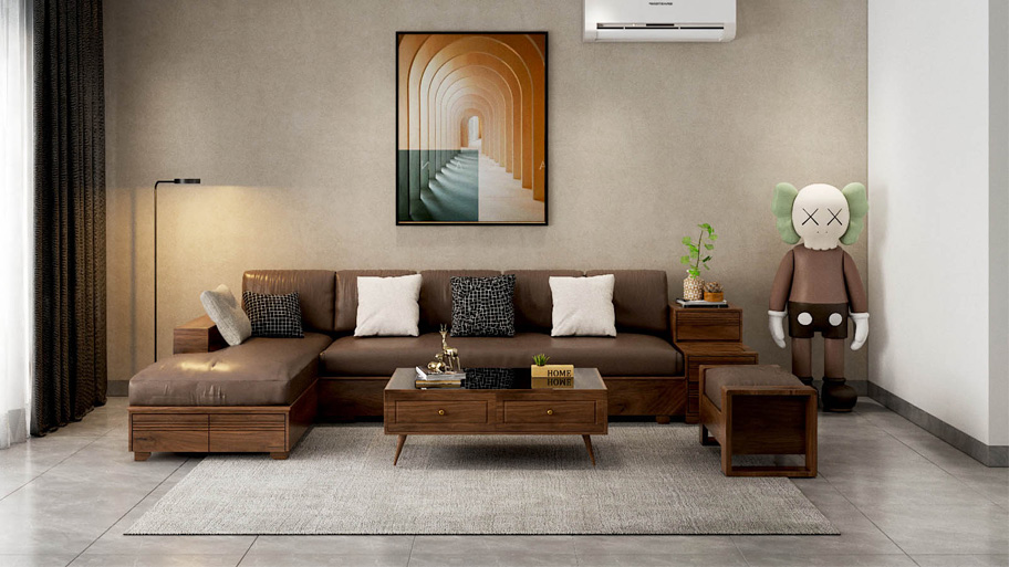 Sofa phòng khách hình chữ L