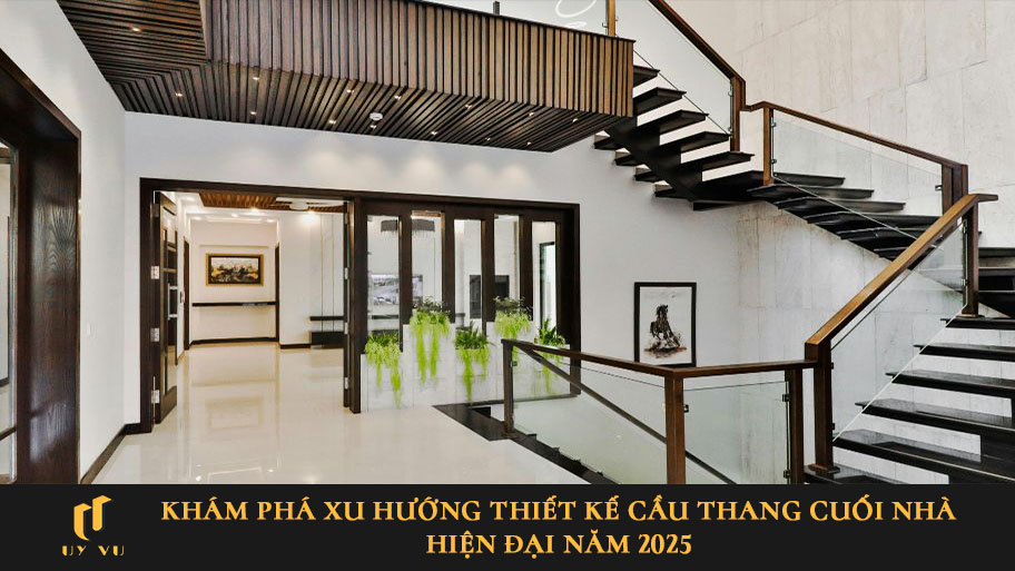 Thiết kế cầu thang cuối nhà
