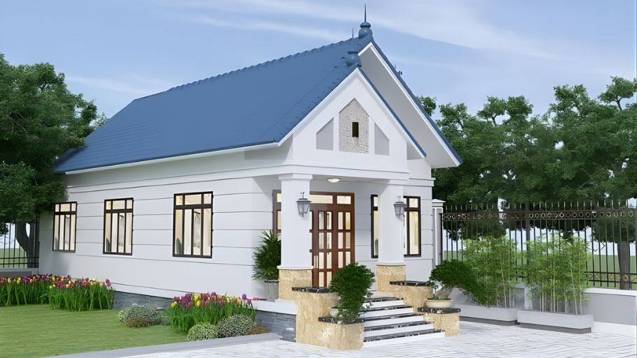 Thiết kế mái nhà kiểu mái dốc