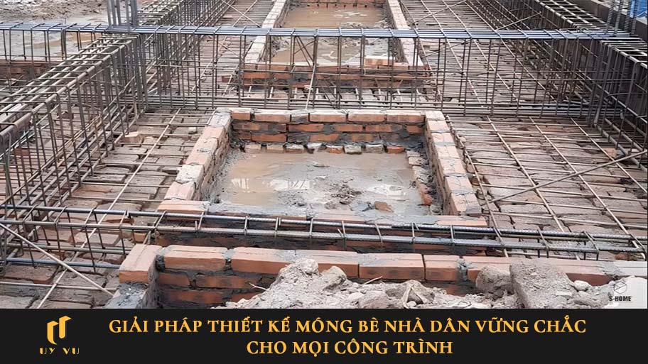 Thiết kế móng bè nhà dân Uy Vũ