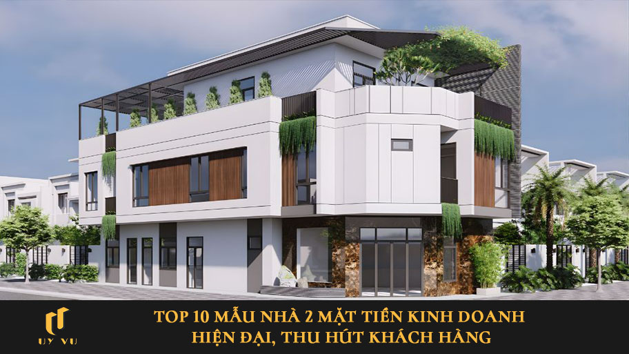 Thiết kế nhà 2 mặt tiền kinh doanh