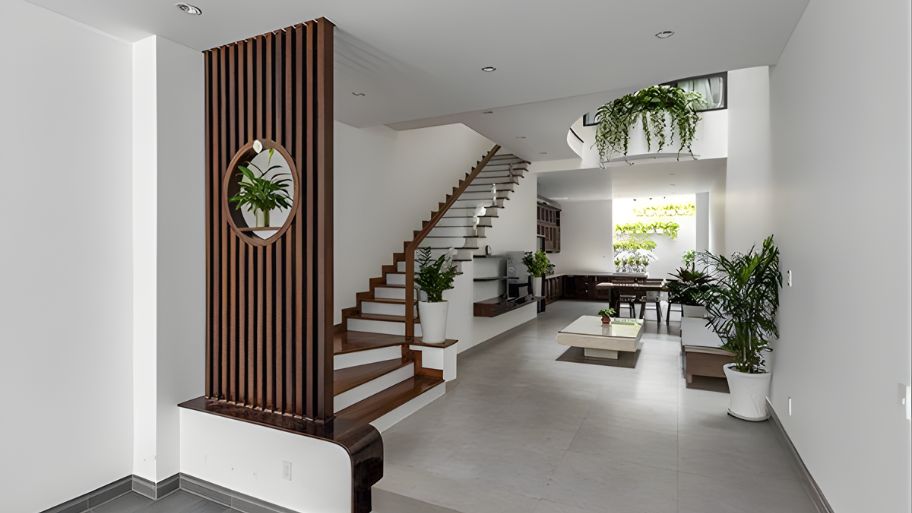 Khám phá xu hướng thiết kế nhà có cầu thang dọc độc đáo hiện nay Thiết kế nhà có cầu thang dọc là gì?