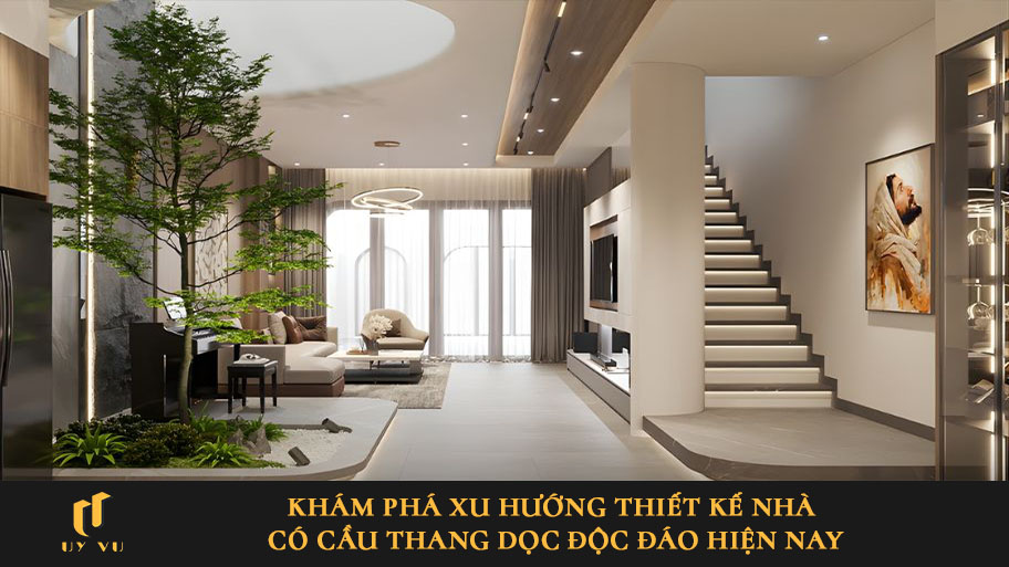 Thiết kế nhà có cầu thang dọc
