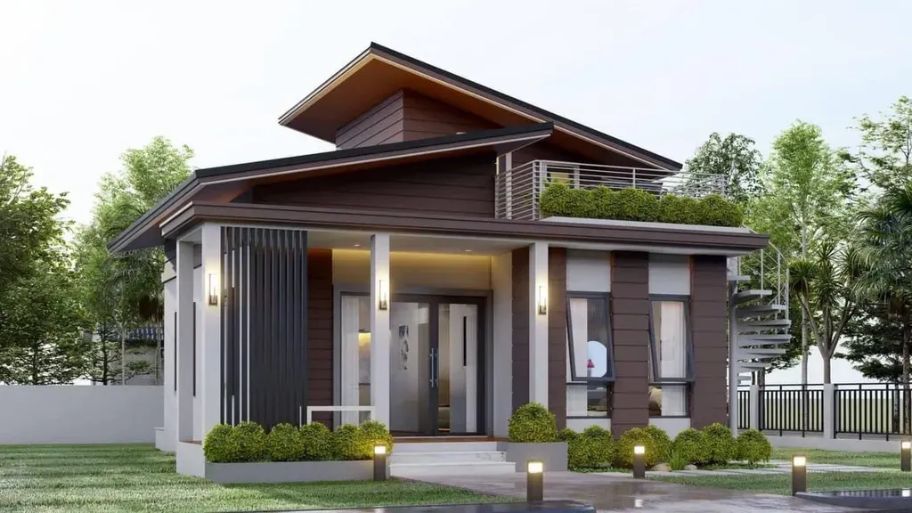 Thiết kế nhà mái lệch là gì