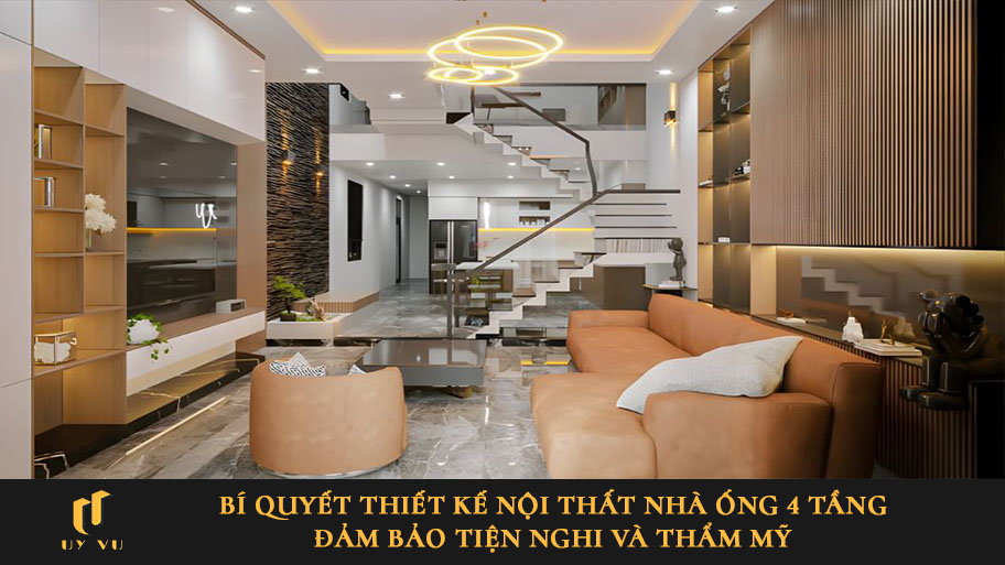 Thiết kế nội thất nhà ống 4 tầng