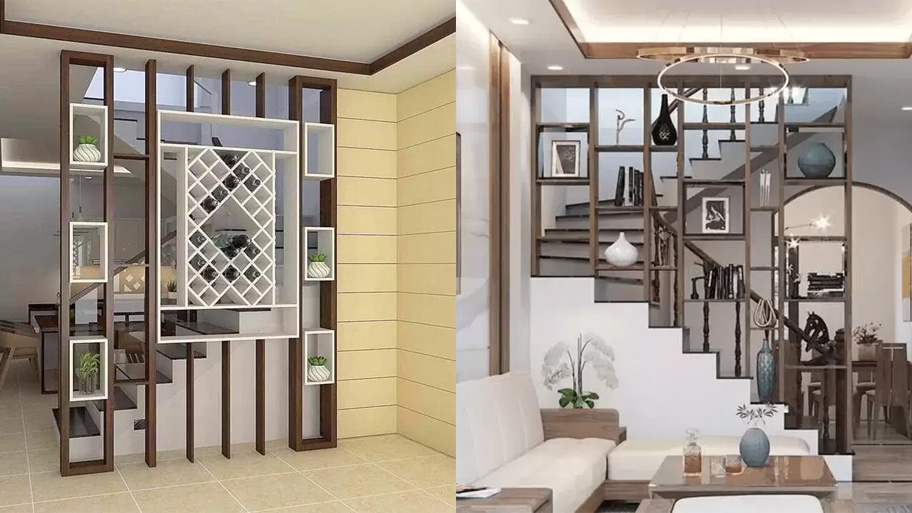 Vách ngăn phòng khách dạng lam