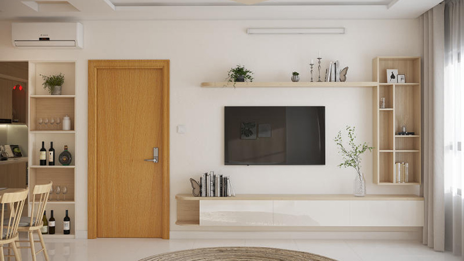 Vai trò của kệ tivi trong bố cục không gian phòng khách