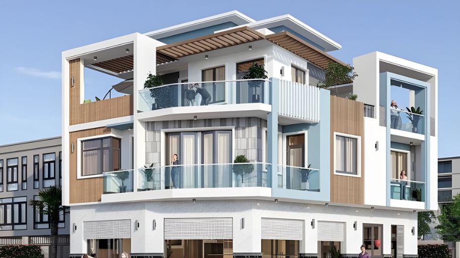 Biến góc phố thành không gian sống lý tưởng với thiết kế nhà lô góc đẹp Vị trí đắc địa cho việc kinh doanh buôn bán