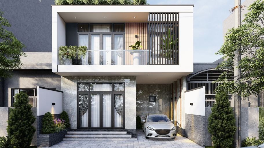 Gợi ý 7 mẫu thiết kế nhà 1 trệt 1 lầu 7x15 đẹp, tối ưu công năng Chi phí thi công mẫu nhà 1 trệt 1 lầu 7x15m khá hợp lý, phù hợp với ngân sách kinh tế của nhiều gia đình