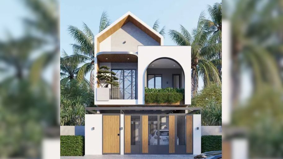 Gợi ý 7 mẫu thiết kế nhà 1 trệt 1 lầu 7x15 đẹp, tối ưu công năng Phong cách kiến trúc