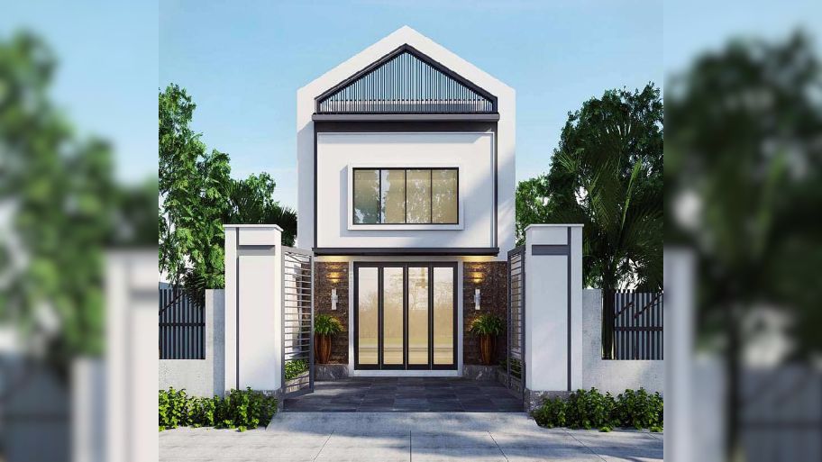 Gợi ý 7 mẫu thiết kế nhà 1 trệt 1 lầu 7x15 đẹp, tối ưu công năng Mẫu nhà 1 trệt 1 lầu 7x15 có gác lửng tiện nghi