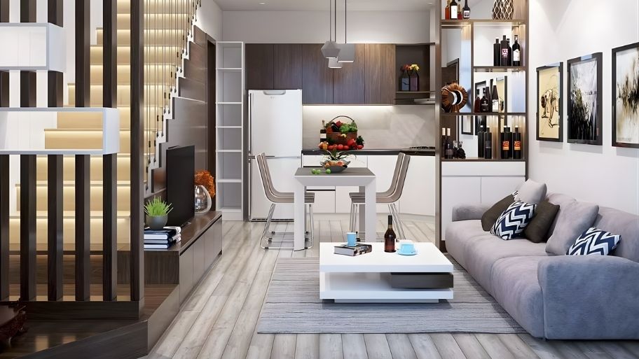 Mẫu thiết kế nhà 1 trệt 1 lầu 3 phòng ngủ ấm cúng