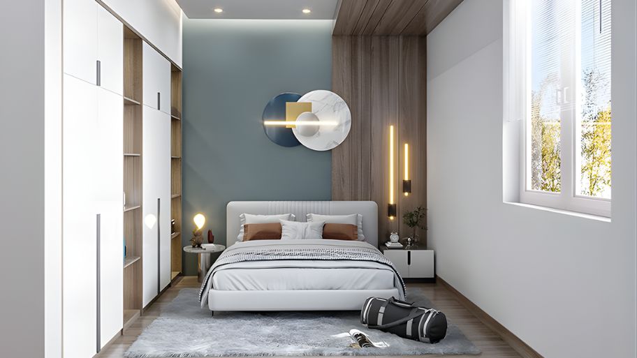 Mẫu thiết kế nội thất phòng ngủ nhà ống 4m đẹp