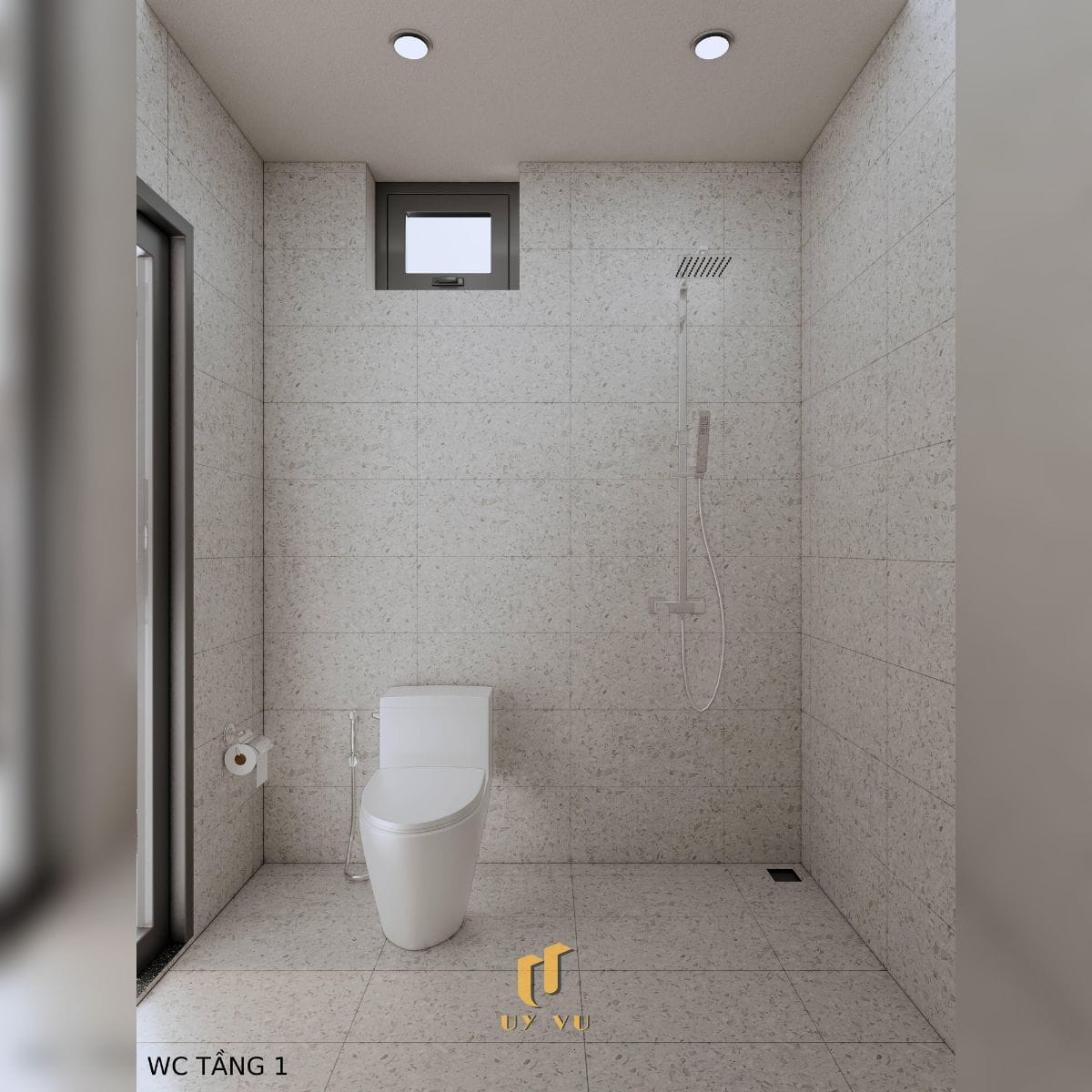 Không gian sống chỉn chu trong từng chi tiết - Nhà anh Lâm WC tầng 1 nhà anh Lâm